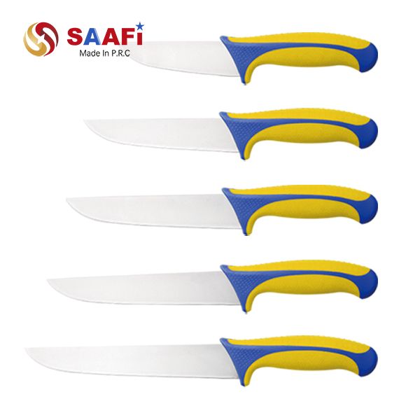 Faca de desossa com cabo de pl&aacute;stico para processamento de carne L&acirc;mina de a&ccedil;o inoxid&aacute;vel de 5–9 polegadas