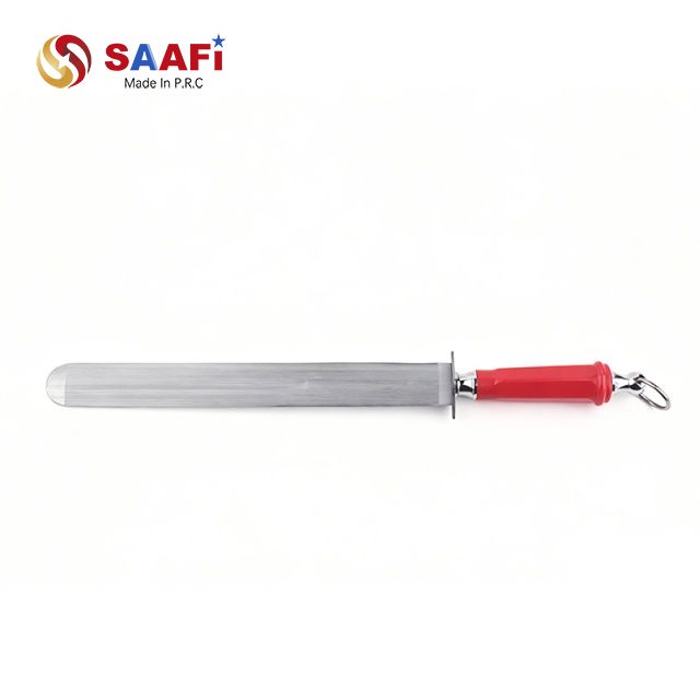 Stainless Steel Knife Sharpening Rod na may Plastic Handle – Propesyonal na Honing Tool