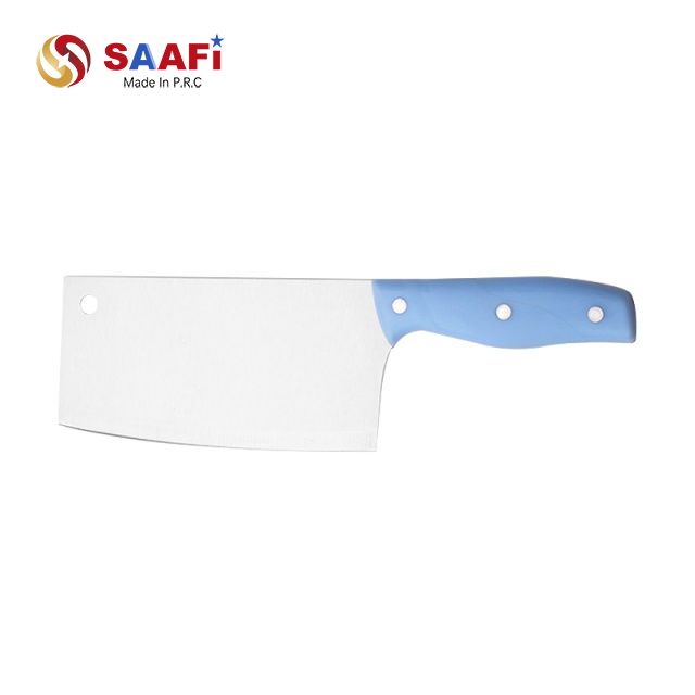 Cuchillo de carnicero de acero inoxidable con mango de pl&aacute;stico para uso en cocina: ligero y duradero