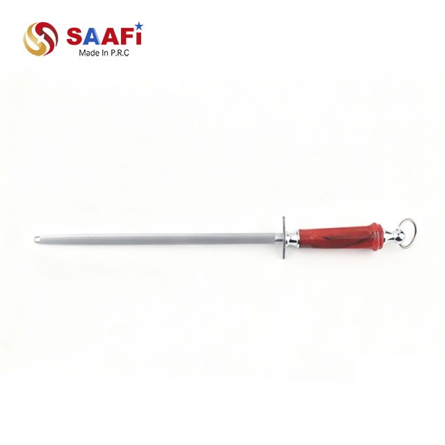 Premium Stainless Steel Knife Honing Rod na may Kumportableng Plastic Handle – Tamang-tama para sa Paggamit sa Kusina