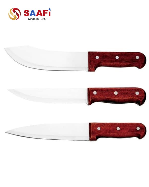 Professionelle Metzgermesserserie mit Holzgriff f&uuml;r die gewerbliche K&uuml;che und den Gro&szlig;handel